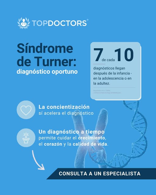 El #SíndromeDeTurner afecta a 1 de cada 2,000-2,500 niñas nacidas vivas, según un estudio de referen