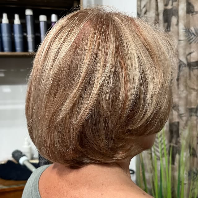 Makeover!!!
Home color job redone.
A darker warmer root,
Hilights and warm lowlights to add depth an