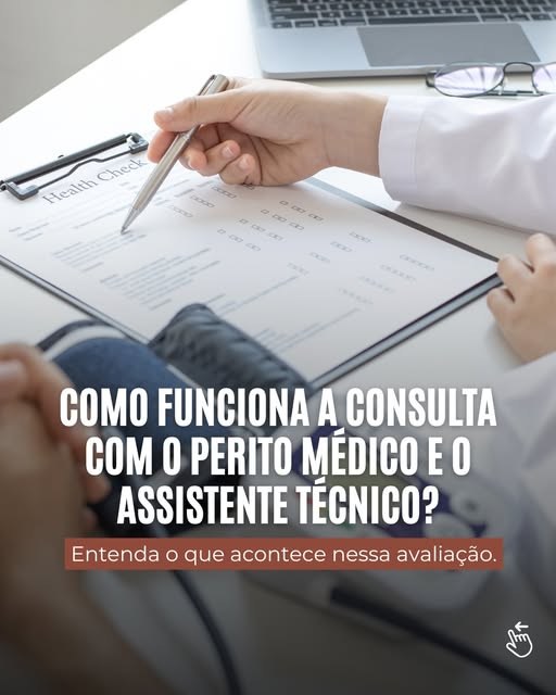 Uma avaliação médica para fins periciais não é apenas uma conversa.
É um processo de investigação, a