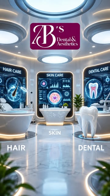 One place. Complete care. ✨

Your Smile. Skin. Hair. — all deserve the right care. 🦷✨💇‍♀️

At AB’S