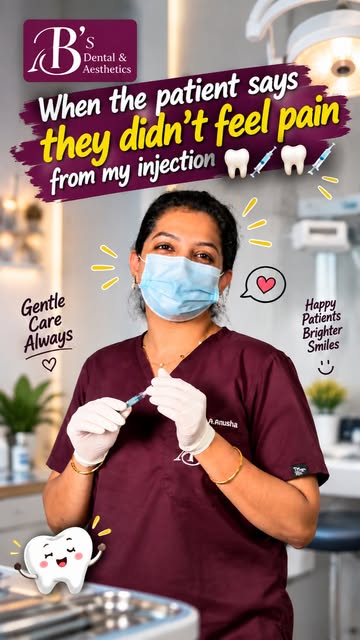When the patient says… “Doctor, injection asalu pain anipinchaledu!” 😌🦷

That one sentence that ma