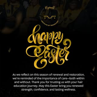 Capelli wishes our amazing students a joyous and blessed Easter!!💛. Thank you all for consistency a