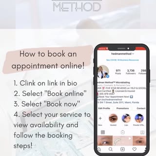 How to smoothly and easily book an appointment online with our new mini-site! ⁣
⁣
1. Clink on link i