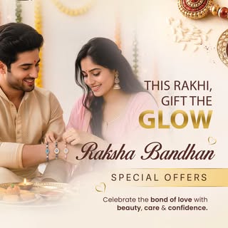 This Rakhi, gift the glow to the ones you cherish most ✨ Celebrate the bond of love with beauty, car