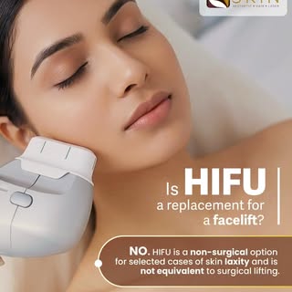 HIFU works by delivering focused ultrasound energy to targeted layers of the skin, helping support c