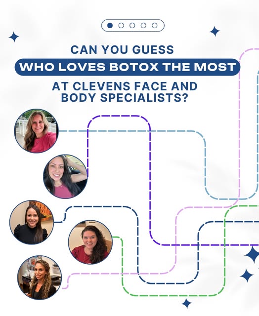 Hmm, can you guess which Clevens team member loves Botox the most?

Swipe through the carousel and f