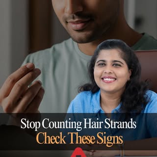 Stop counting losing hair strands.

Seeing a few strands fall every day is normal, but counting them