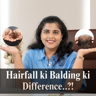 Hairfall and balding are not the same.

Hairfall means shedding hair strands, which can happen tempo