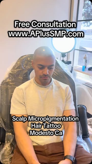 For a Free Consultation go to www.APlusSMP.com 209- 262-3139 #aplussmp #scalpmicropigmentation #smp 
