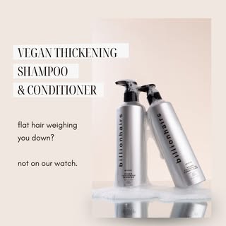 Flat hair weighing you down? Not on our watch.

Our Vegan Thickening Shampoo cleanses, strengthens, 