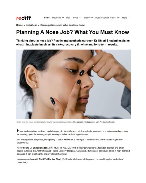 Planning a nose job? 👃 Here’s what you should know before.

Rhinoplasty isn’t just about making the