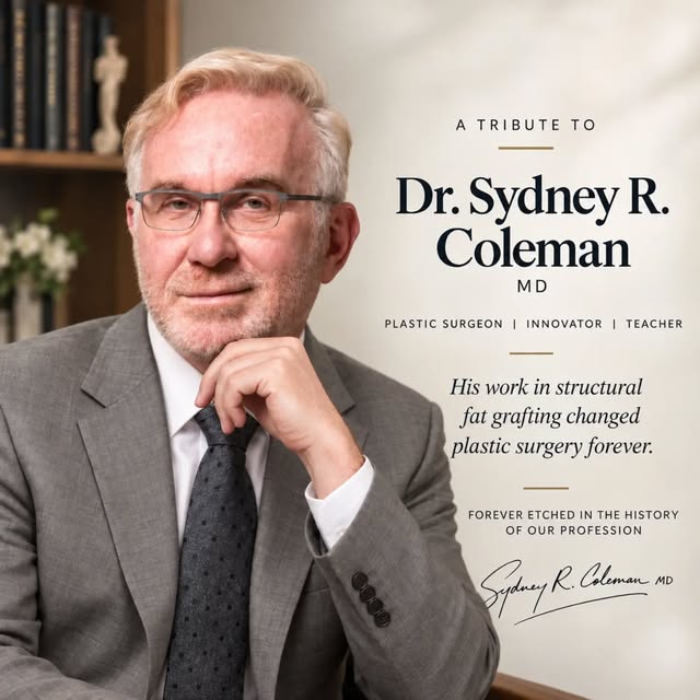 The passing of Sydney Coleman, the pioneer of modern fat grafting, feels deeply personal to me. Fat 