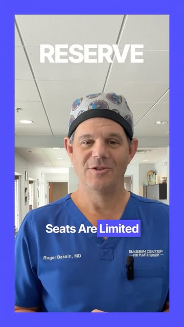 ✨ You’re invited! ✨

Join Dr. Roger Bassin for an exclusive Surgical Seminar and learn more about to