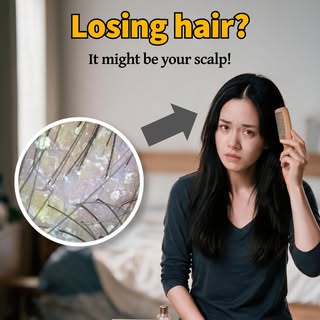Hair fall doesn’t always start with your hair. It may start with your scalp. 🌱
Many people focus on