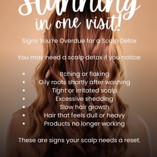 Signs You’re Overdue for a Scalp Detox
You may need a scalp detox if you notice:
Itching or flaking

