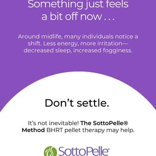 Address your symptoms and embrace enhanced wellness. Pellet therapy works with your body to ensure y