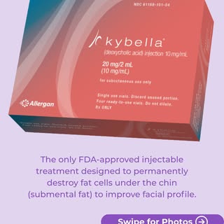 KYBELLA® MAY BE RIGHT FOR YOU IF:

* You're self-conscious about fat under the chin (submental fulln