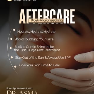 Post-microneedling care matters. 
Your skin needs a little extra love after microneedling. 

Book yo