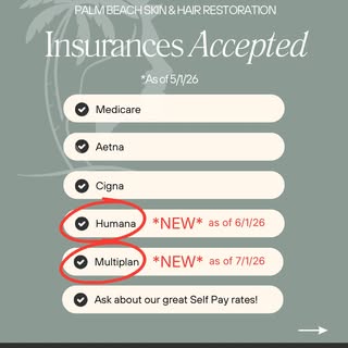 *** INSURANCE UPDATES *** SAME DAY APPOINTMENTS AVAILABLE WITH AN MD DERMATOLOGIST ***

We will begi