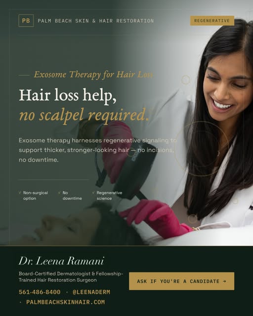 Thinning hair isn’t just about hair — it’s about the scalp beneath it.
Exosome therapy delivers grow