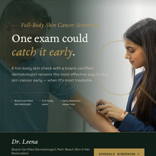 Remember to schedule your annual skin cancer screening! 🔎

📍Jupiter, Florida
Now scheduling with a