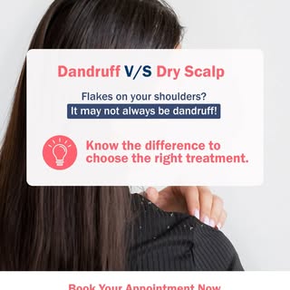 🌸 Dandruff vs Dry Scalp – Know the Difference!

Flakes on your shoulders don’t always mean dandruff