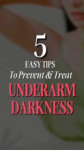 ✨ 5 TIPS TO REDUCE UNDERARM PIGMENTATION ✨

Dark underarms are common, but scrubbing harder is NOT t