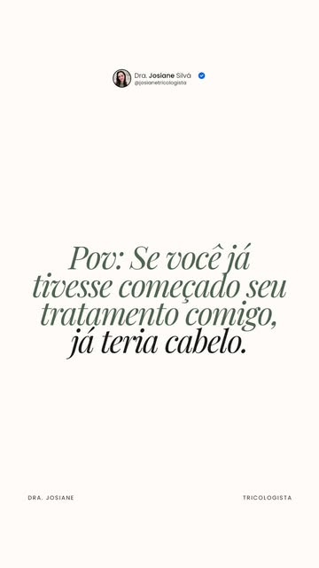 Três meses? Seis? Um ano?

É muito comum chegar ao consultório alguém que percebe a queda há bastant