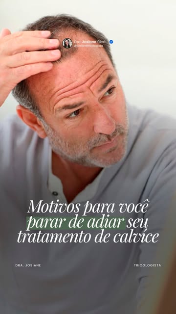 Existem coisas que a calvície não vai esperar você entender no seu tempo.

Enquanto o folículo está 
