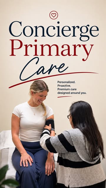 Your health deserves more than a rushed appointment🤍

With the concierge primary care you get perso