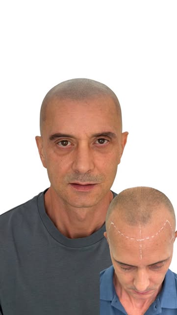 Rodri todavía tenía pelo, pero su alopecia estaba tan avanzada que ese poco cabello hacía todavía má