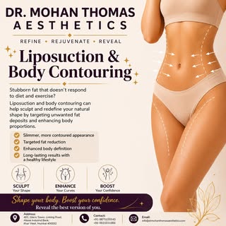 ✨ Liposuction & Body Contouring ✨
Struggling with stubborn fat that won’t go away despite diet and e