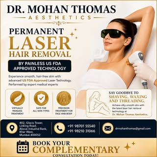 ✨ Permanent Laser Hair Removal ✨

Enjoy smooth, hair-free skin with advanced US FDA Approved Laser T