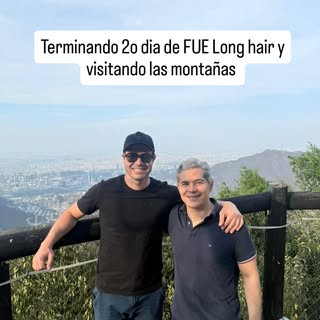 Terminado la 2a cirugía long hair FUE y aprovechamos para que el Dr @dr.sergio.ramos conociera @parq