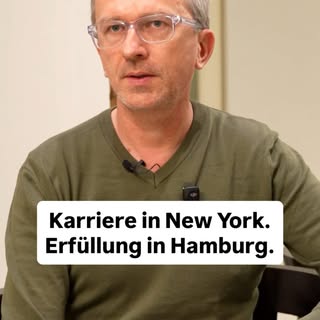 Viele fragen mich, warum ich nach meiner Zeit in New York wieder nach Hamburg zurückgekommen bin.

D