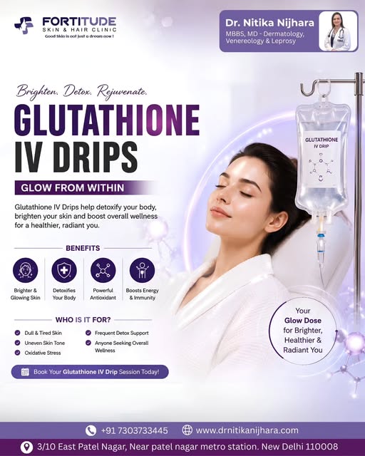 ✨ Glow from Within with Glutathione IV Drips!

Glutathione is a powerful antioxidant that plays an i