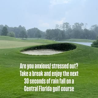 Enjoy some rain ASMR #asmr #relaxing #rain #centralflorida #golf