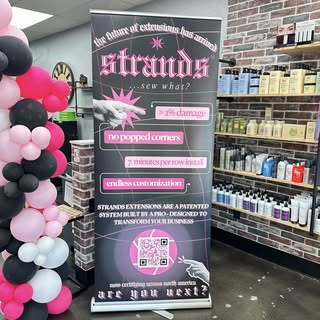 The STRANDS PRO EXTENSIONS  look and learn is getting started. Hairstylists come spend a few minutes