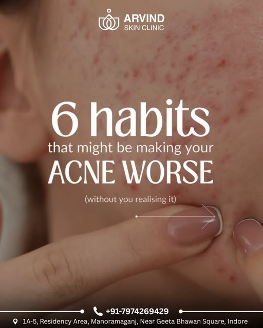✨ Acne isn’t always about what you put on your skin. Sometimes, it’s about what you do every day.

F