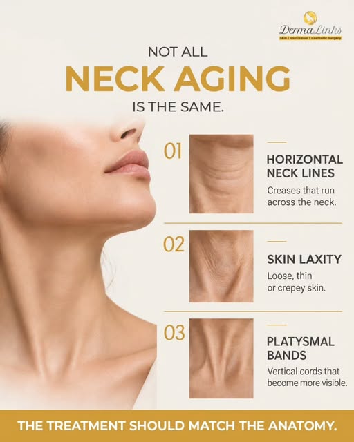 Not All Neck Aging Looks the Same. 
 And Neither Should the Treatment.
Those lines and changes on yo