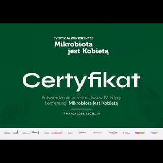 Miała przyjemność uczestniczyć w konferencji pt. "Mikrobiota jest kobietą" 07/03/2026 🤓
Oczywiście 