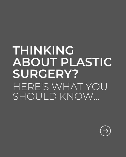 Thinking about plastic surgery comes with a lot of questions  and making an informed decision starts