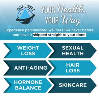 Wellness just got easier. 🙌

Introducing DRIP DIRECT! Our online store brings personalized care str