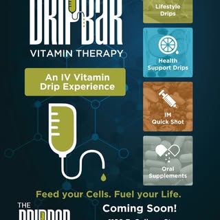 Wellness, hydration, and energy.. coming your way! 💧

Our new DripBar will bring targeted vitamin i