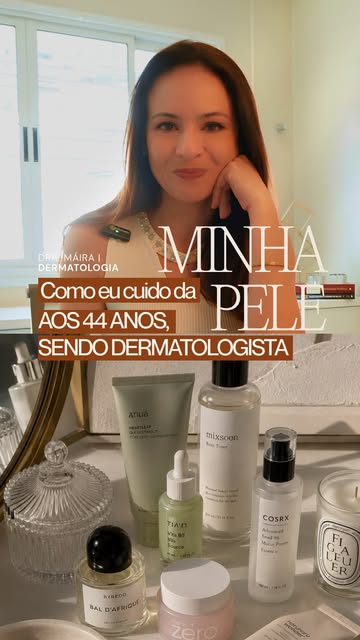 Todo mundo imagina que a rotina de pele de uma dermatologista é cheia de produtos. A minha cabe numa