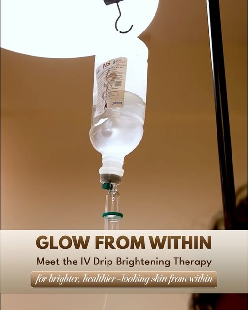 Our IV Drip Brightening treatment delivers a carefully formulated blend of nutrients to support heal