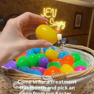After your treatment…pick an egg from our Easter basket and WIN a FREE:

🐰skincare product 
🐰Botox
