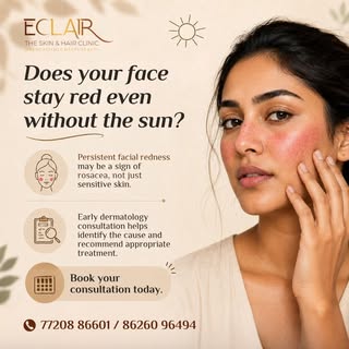 Facial redness that keeps returning should not be ignored. Rosacea is a chronic skin condition that 