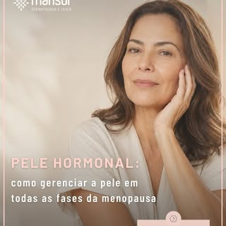 A menopausa não acontece apenas no ciclo menstrual. A pele também sente essa transição.

Na perimeno