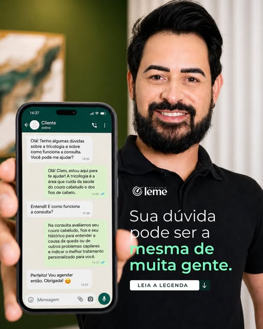 Tem uma dúvida sobre seu cabelo ou couro cabeludo que você nunca perguntou?

Pode ser sobre queda, c